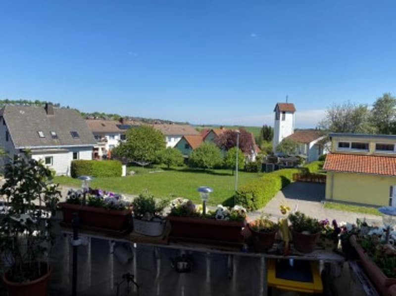 Blick von Balkon