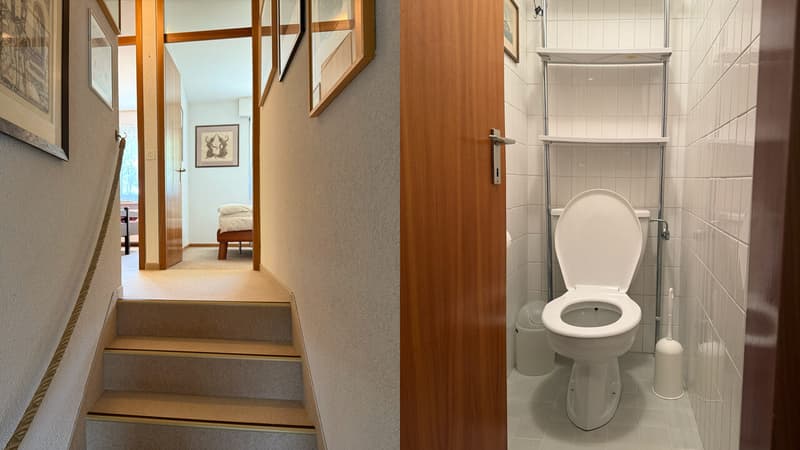 Couloir chambres et WC séparé