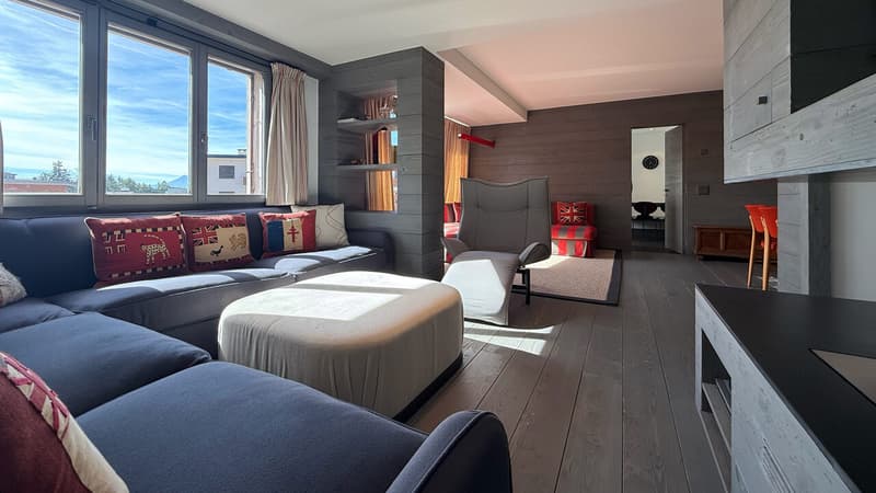 Salon avec cheminée / Living room with fireplace / Soggiorno con camino