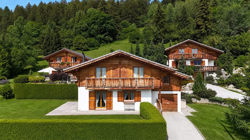 Chalet Les Trois Sapins - Extérieurs retouchés par IA / Les Trois Sapins Chalet - Exteriors Retouched by AI / Chalet Les Trois Sapins - Esterni ritoccati dall'IA