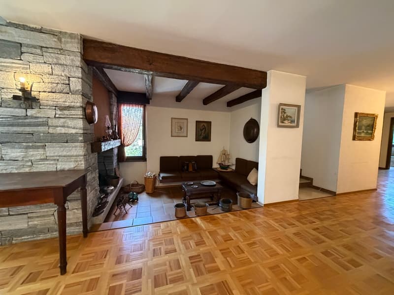 Grande villa signorile anni 70 di 7.5 locali con piscina a Lugano Cadro (5)