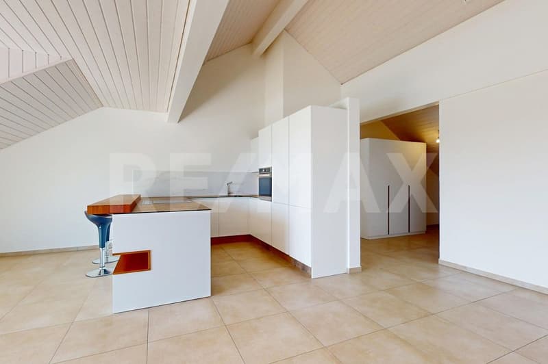 Moderne : 3.5Zimmer-Dachwohnung mit Weitsicht in Golaten (Kallnach) (4)