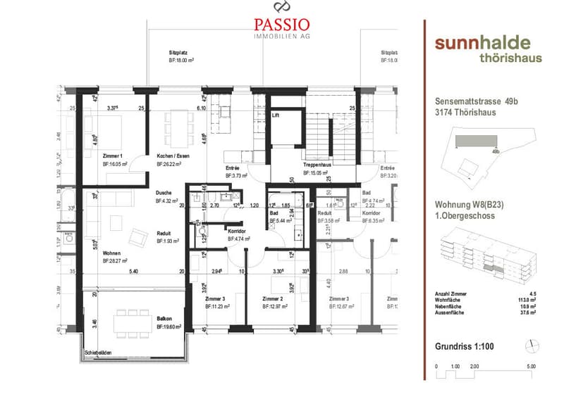 Moderne 4.5-Zimmer Neubau-Wohnung mit hochwertigem Innenausbau (3)