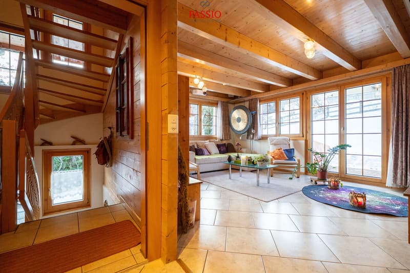 Maison en bois de mélèze alpine 6,5 pièces avec vue fantastique sur les montagnes (4)