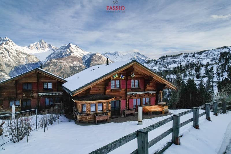 Maison en bois de mélèze alpine 6,5 pièces avec vue fantastique sur les montagnes (3)