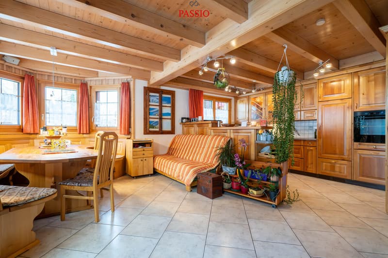 Maison en bois de mélèze alpine 6,5 pièces avec vue fantastique sur les montagnes (8)