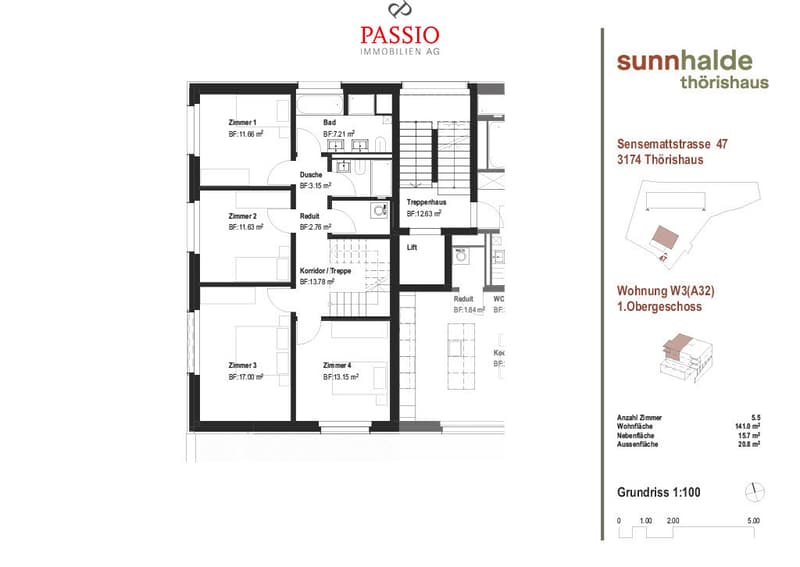 Hochwertige 5.5-Zimmer Neubau-Duplexwohnung mit exklusivem Innenausbau (3)