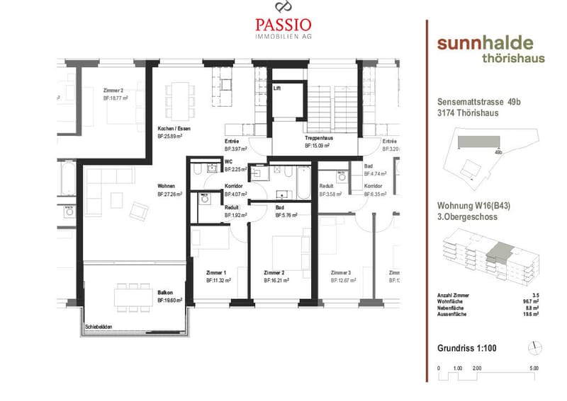Moderne 3.5-Zimmer Neubau-Wohnung mit hochwertigem Innenausbau (3)
