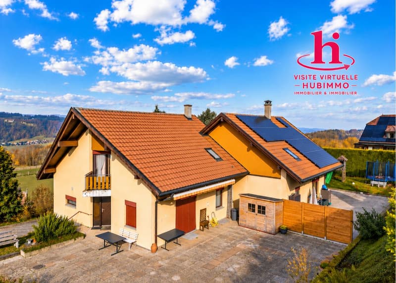 Vue sur le Jura - Villa familiale sur 1'000 m² à Seigneux! (1)