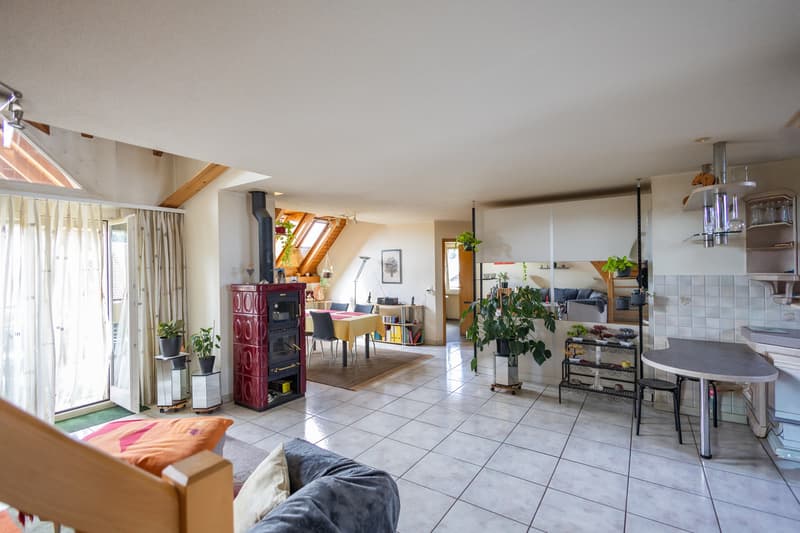 Gemütliche Maisonette-Dachwohnung mit herrlicher Weitsicht (3)