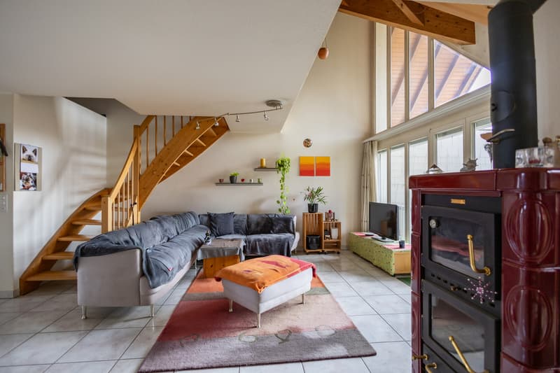 Gemütliche Maisonette-Dachwohnung mit herrlicher Weitsicht (2)