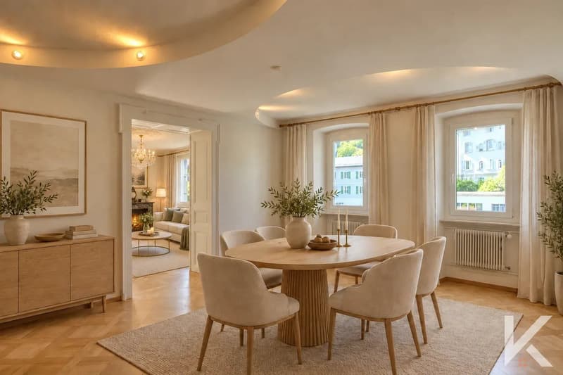 Profitez du chauffage à distance et oubliez vos factures de gaz. Magnifique appartement 6.5 pièces et studio en copropriété au bord de la Vièze (2)