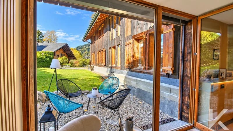 Un chalet d'exception à Villars sublimée par une rénovation raffinée (12)