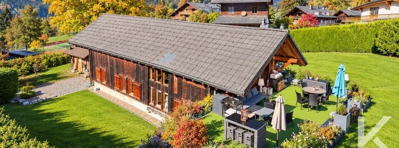Un chalet d'exception à Villars sublimée par une rénovation raffinée (4)
