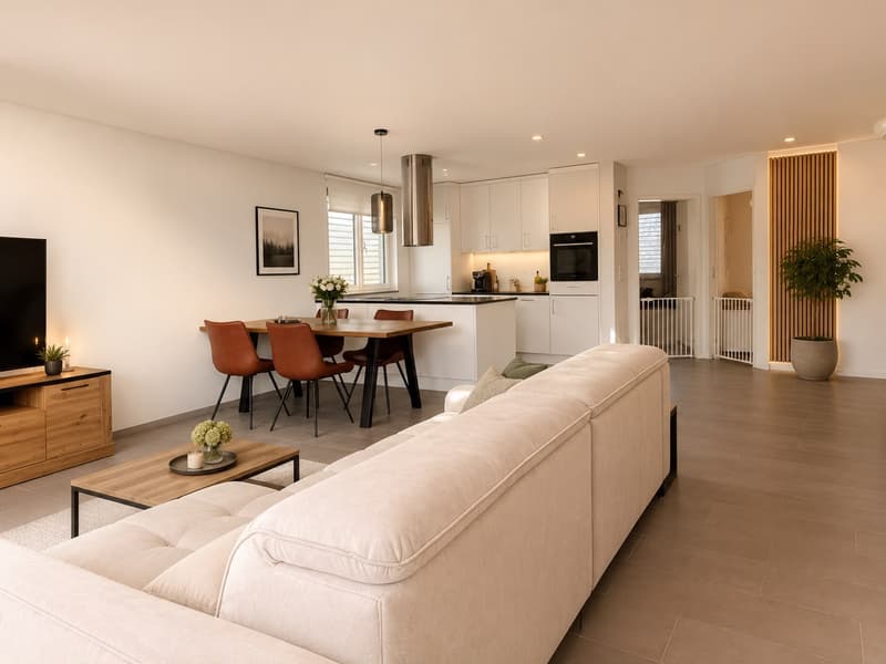 Helle 4.5-Zimmer-Wohnung mit Balkon und schöner Aussicht in Kestenholz (4)