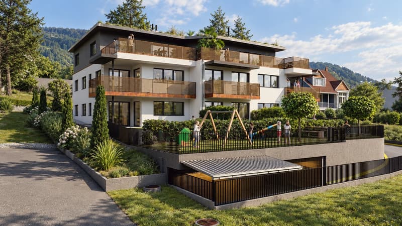 Moderne 2.5-Zimmer-Neubauwohnung mit Balkon und Kamin in Grenchen (2)