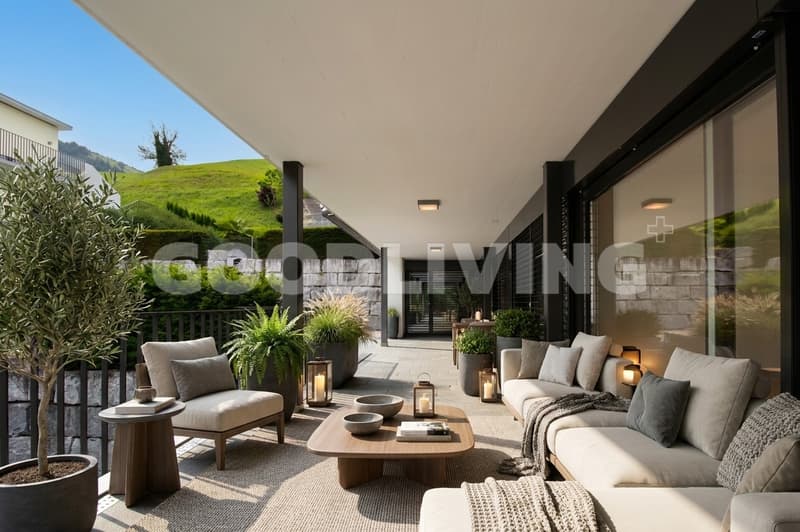 Exklusive Gartenoase mit Privatlift und Bergpanorama (2)
