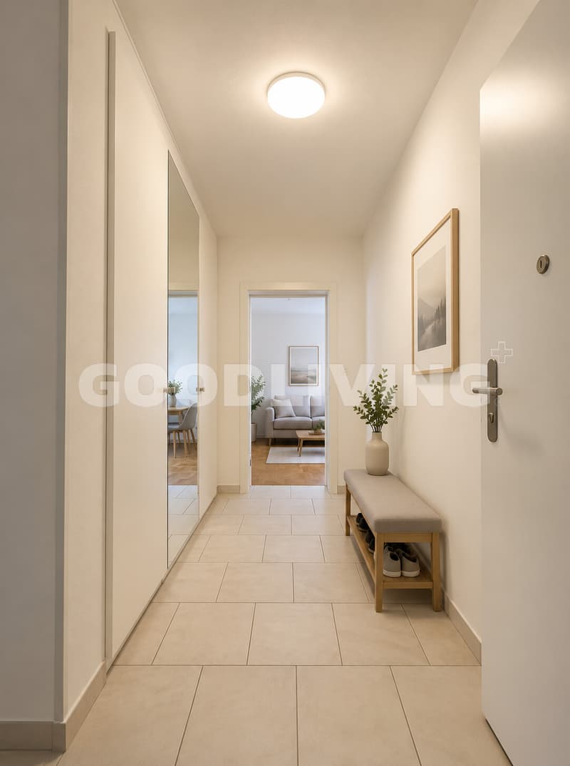 Eingangsbereich mit grossem Schrank