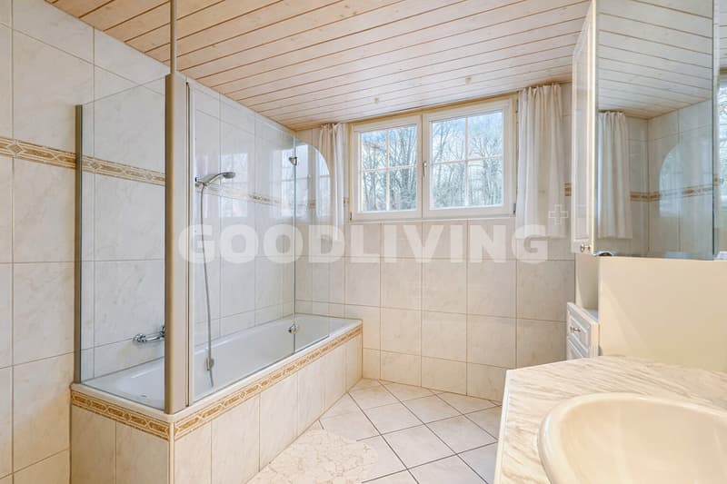 Grosses Bad mit Badewanne