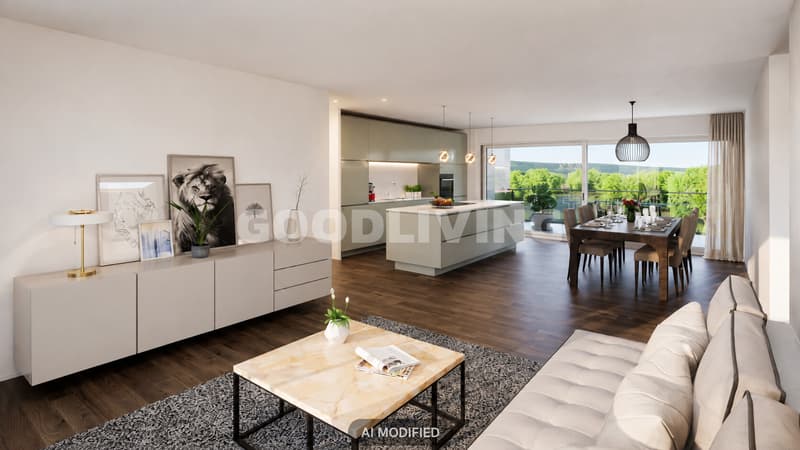 Neubauwohnung mit Seesicht und zwei grosszügigen Balkonen in Nottwil (2)