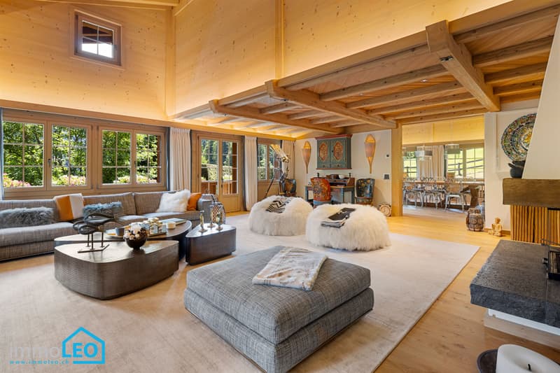 Luxuriöses 5½ -Zimmer-Chalet mit atemberaubender Sicht in Lauenen b. Gstaad (3)