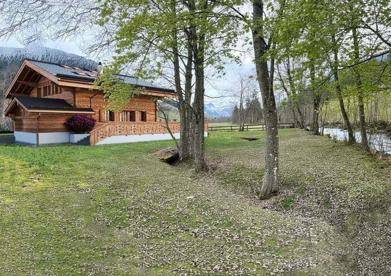 Idyllisches 5½-Zimmer Neubau-Chalet mit Bergsicht (8)