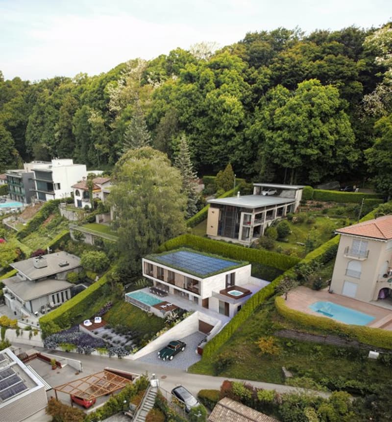 Occasione unica nella Collina dOro  Terreno di 790 mq con progetto approvato e vista lago (5)