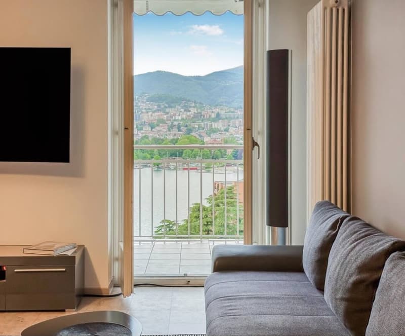 APPARTAMENTO 2.5 LOCALI CON MERAVIGLIOSA VISTA LAGO (4)
