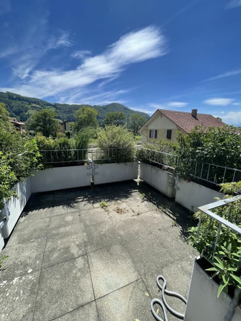 Sonnige 3 1/2-Zimmerwohnung mit Dachterrasse (1)