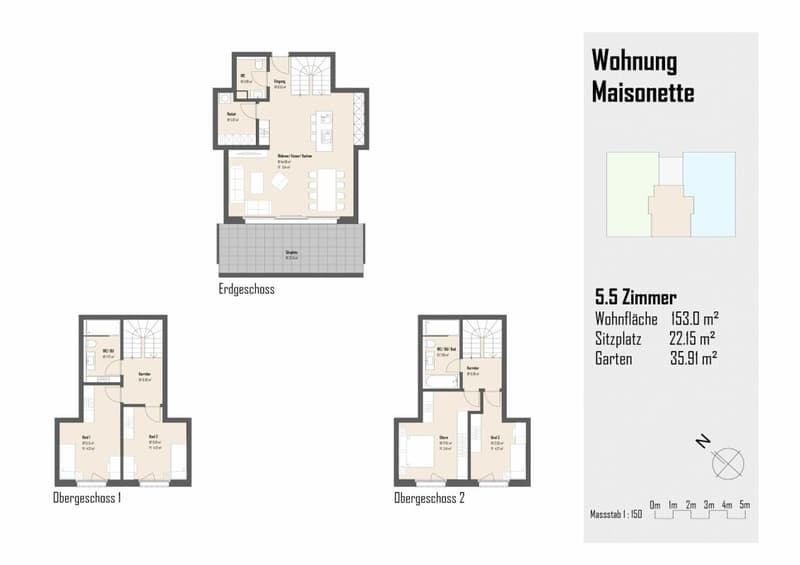 Appartamento maisonette 5.5 locali con vista panoramica (7)