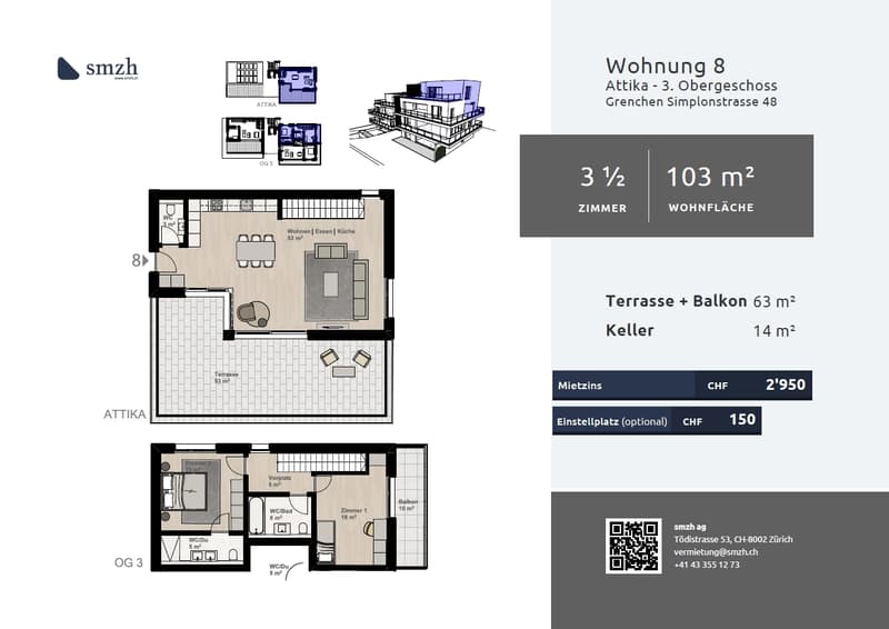 Moderne 3.5-Zimmer Maisonette mit Terrasse in Grenchen (2)