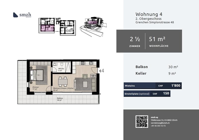 Moderne 2.5-Zimmer-Wohnung in Grenchen mieten (2)