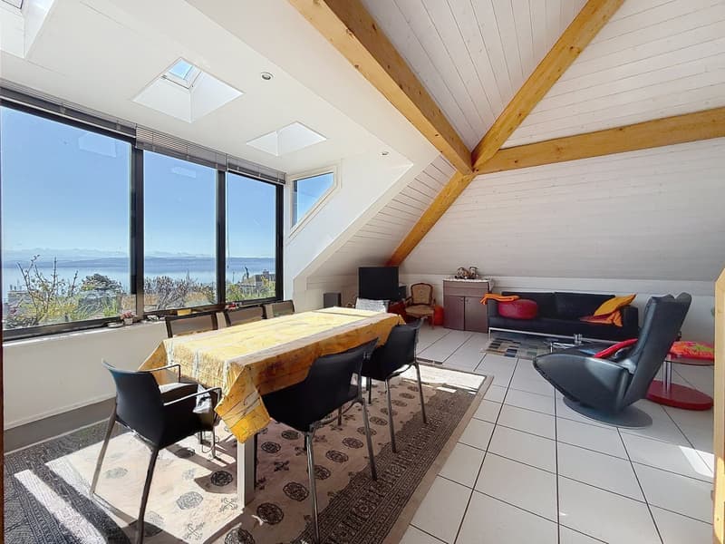 Duplex avec vue panoramique sur le lac et les Alpes – Gorgier (3)