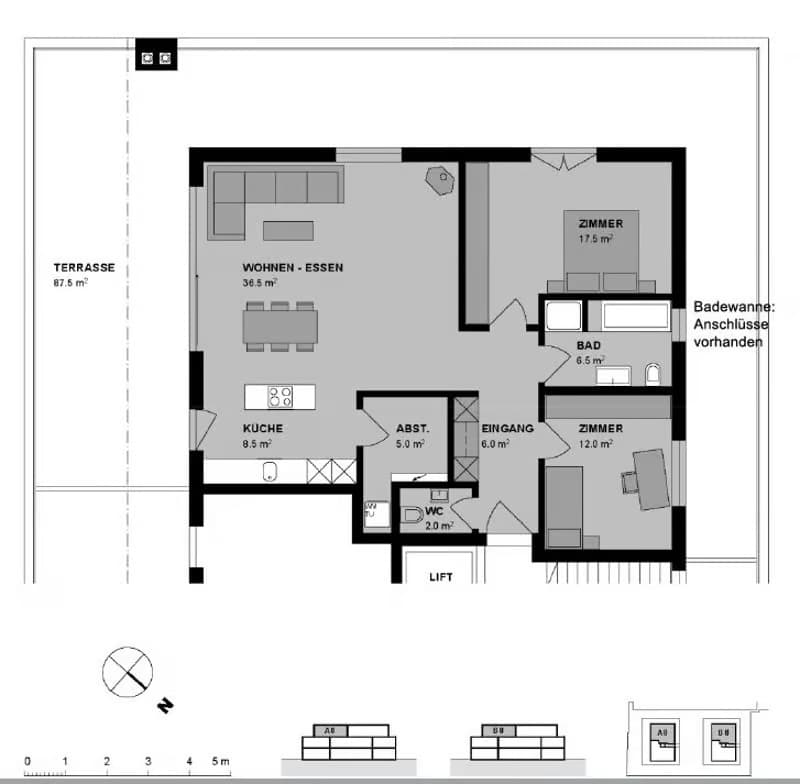 Moderne 3.5-Zimmer-Wohnung mit Balkon in Wohlen – sofort verfügbar! (8)