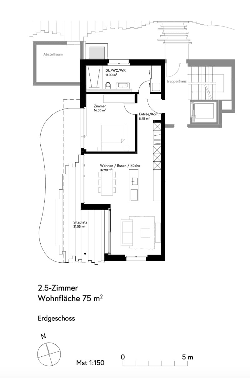 Charmante 2.5-Zimmer-Wohnung mit Balkon in Stäfa (6)