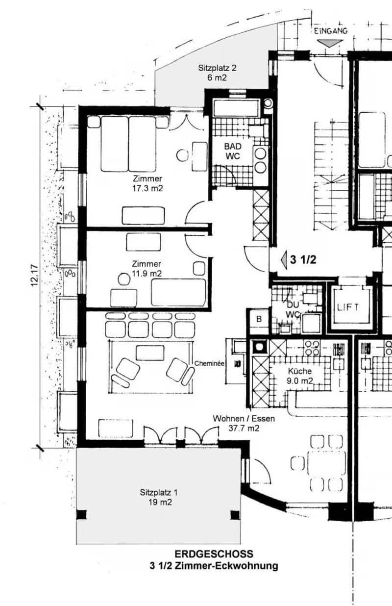 Helle 3.5-Zimmer-Wohnung mit Balkon in Wollerau – sofort verfügbar (12)