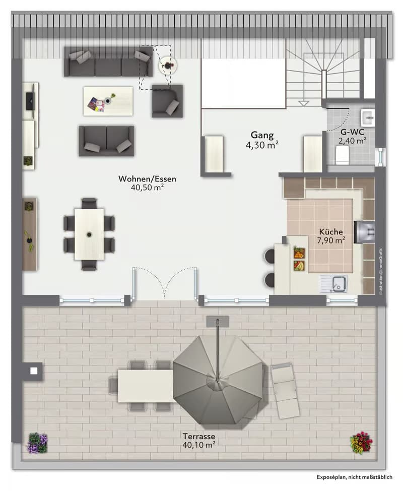 Moderne 4.5 Zimmer Attika-Maisonettewohnung (7)