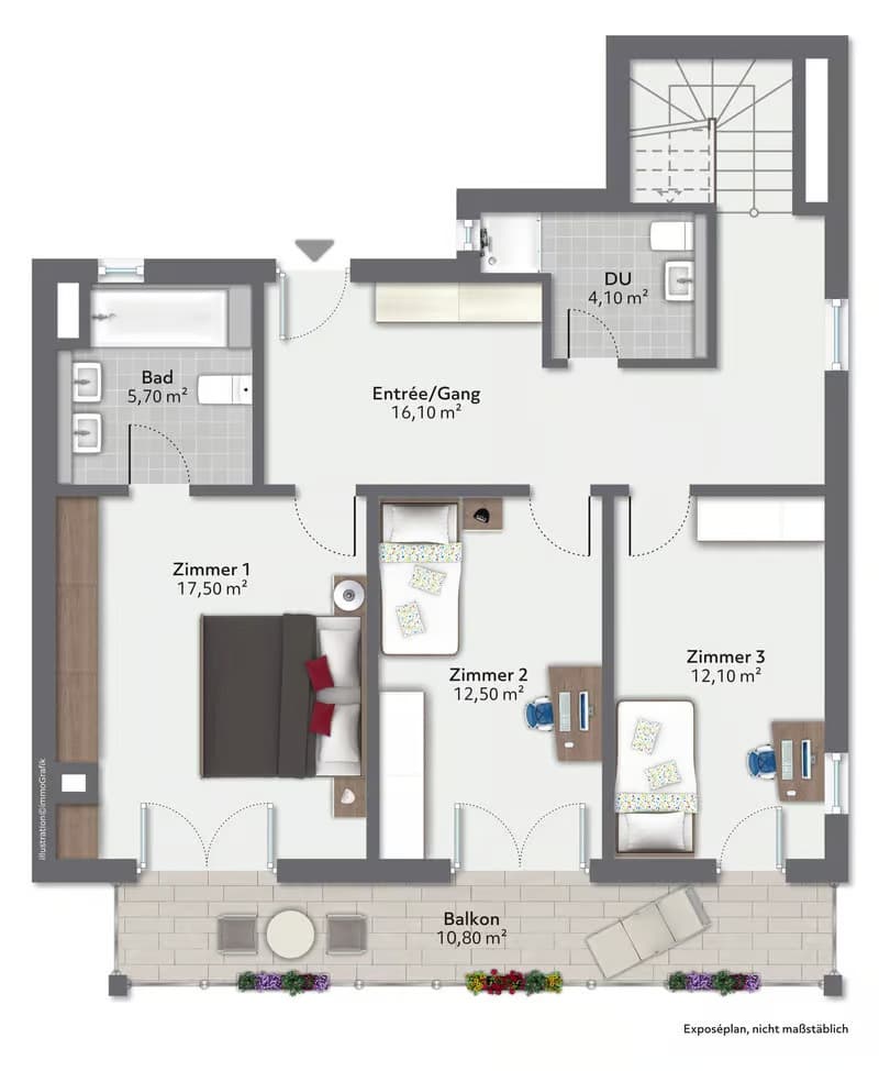 Moderne 4.5 Zimmer Attika-Maisonettewohnung (5)