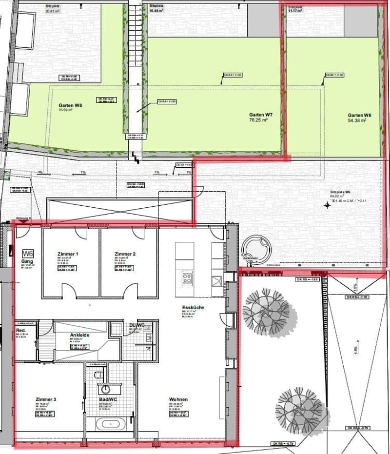 Grosszügige, helle 4.5-Zimmer Terrassenwohnung mit Garten und Einstellhallenplatz (8)