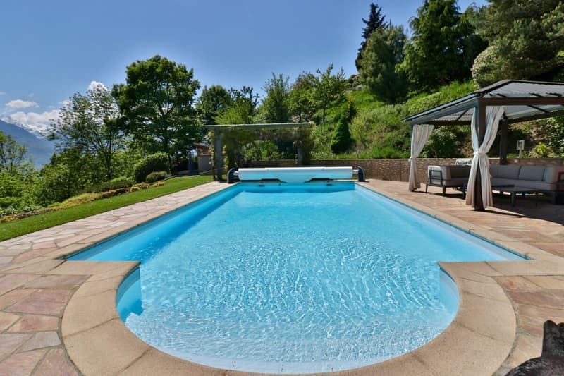 Villa avec piscine à Savièse - Vue panoramique (7)