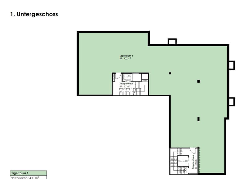 Entrance, Storage room 1, Stairs, Hallway, Warehouse, Balcony