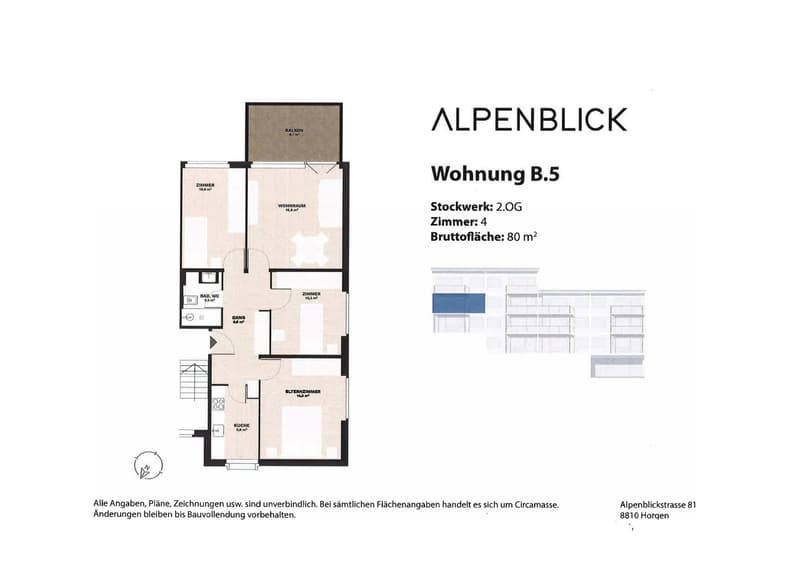 Charmante 4-Zimmer-Wohnung mit Balkon an ruhiger Lage in Horgen (10)