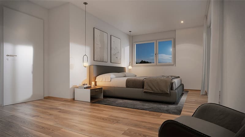 Neubau 5.5-ZI-EFH mit Attika-Geschoss / Reinach AG - Sonnenlage und Weitblick (9)