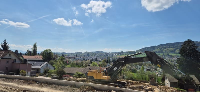 Neubau 5.5-ZI-EFH mit Attika-Geschoss / Reinach AG - Sonnenlage und Weitblick (3)