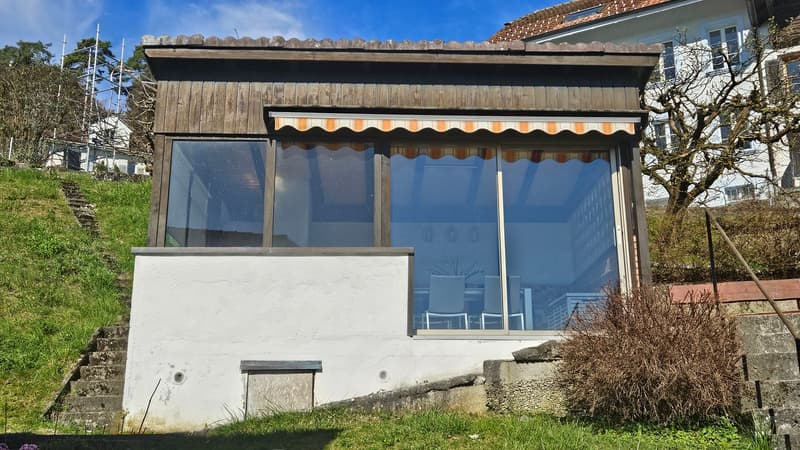 Einfamilienhaus mit 2 Wohnungen mit wunderbarer Weitsicht in die Alpen (7)