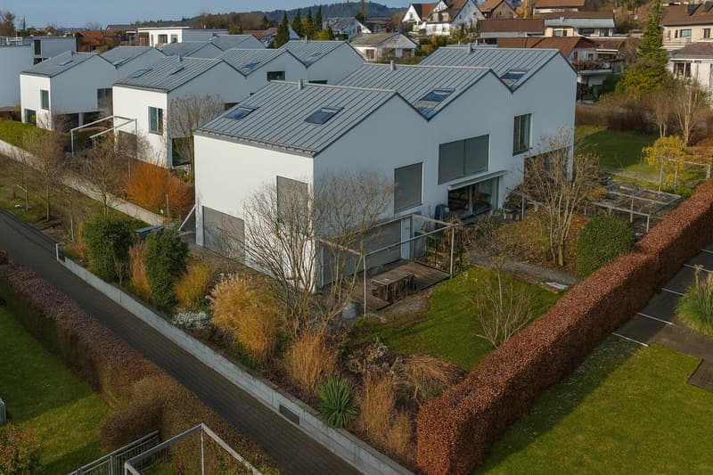 RESERVIERT - Exklusives 6.5-Zimmer-Reiheneckhaus in Obfelden (3)