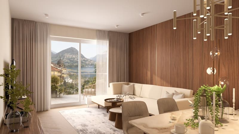 Appartamento di 2.5 locali vista lago nel centro Lugano (2)