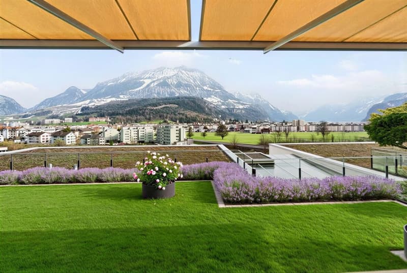 Exklusive 4.5-Zi-Terrassenwohnung mit schöner Aussicht (23)