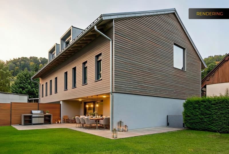 Grosszügiges Zweifamilienhaus an zentraler Lage in Hausen am Albis (1)