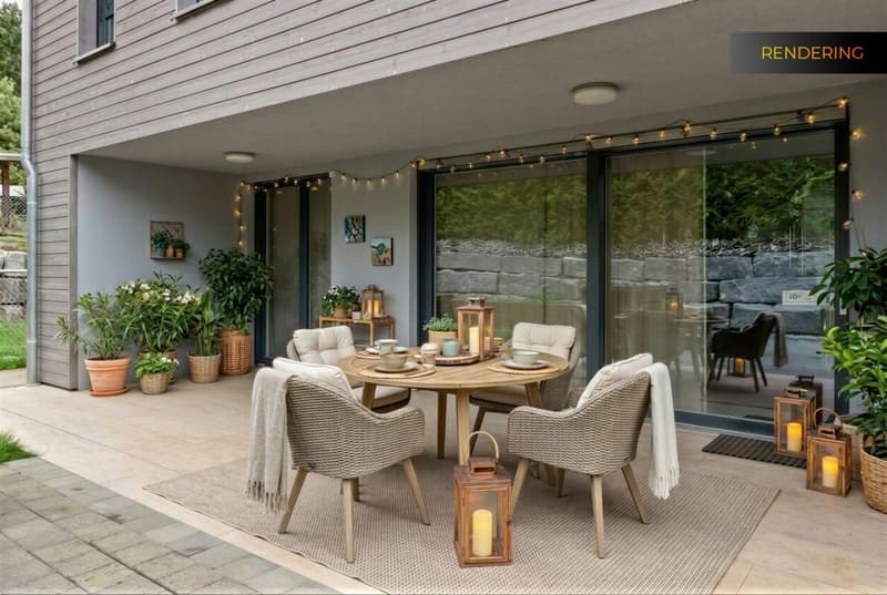 Modernes 6-Zimmer-Doppeleinfamilienhaus mit Garten in Hausen am Albis (1)
